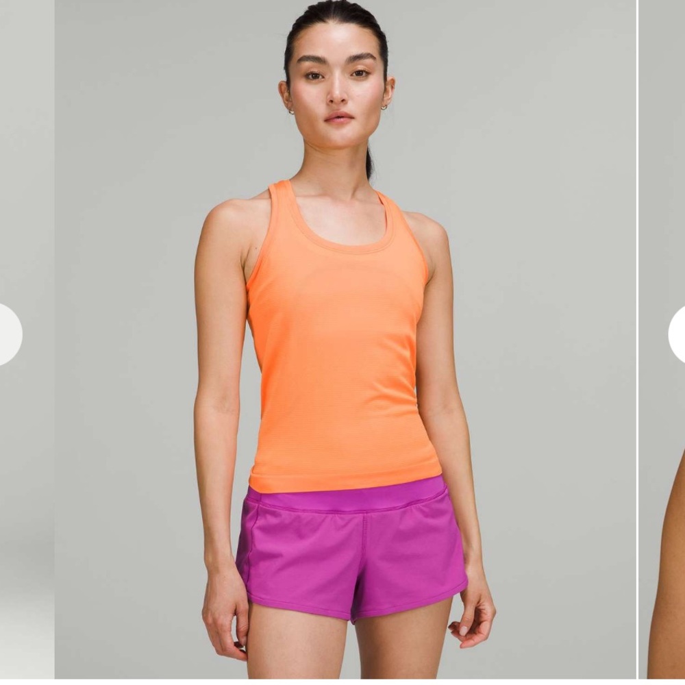 Lululemon Swiftly Tech Racerback Tank Top 2.0 *Race Length Orange Soda